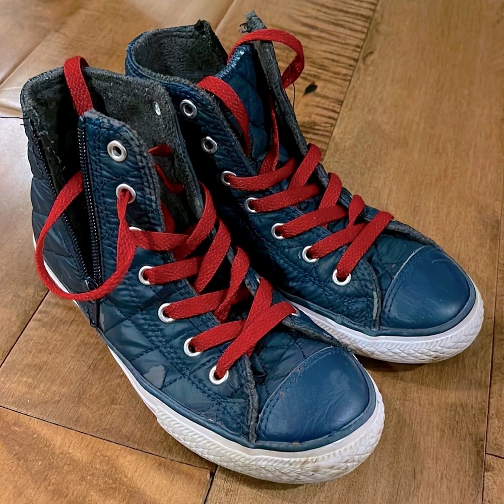 Converse quilted high tops